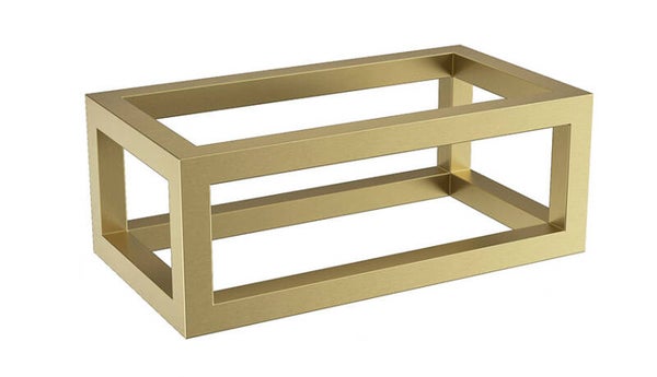 Wiesbaden "Nick" frame voor fontein 395 x 150 x 215 mm Geborsteld messing