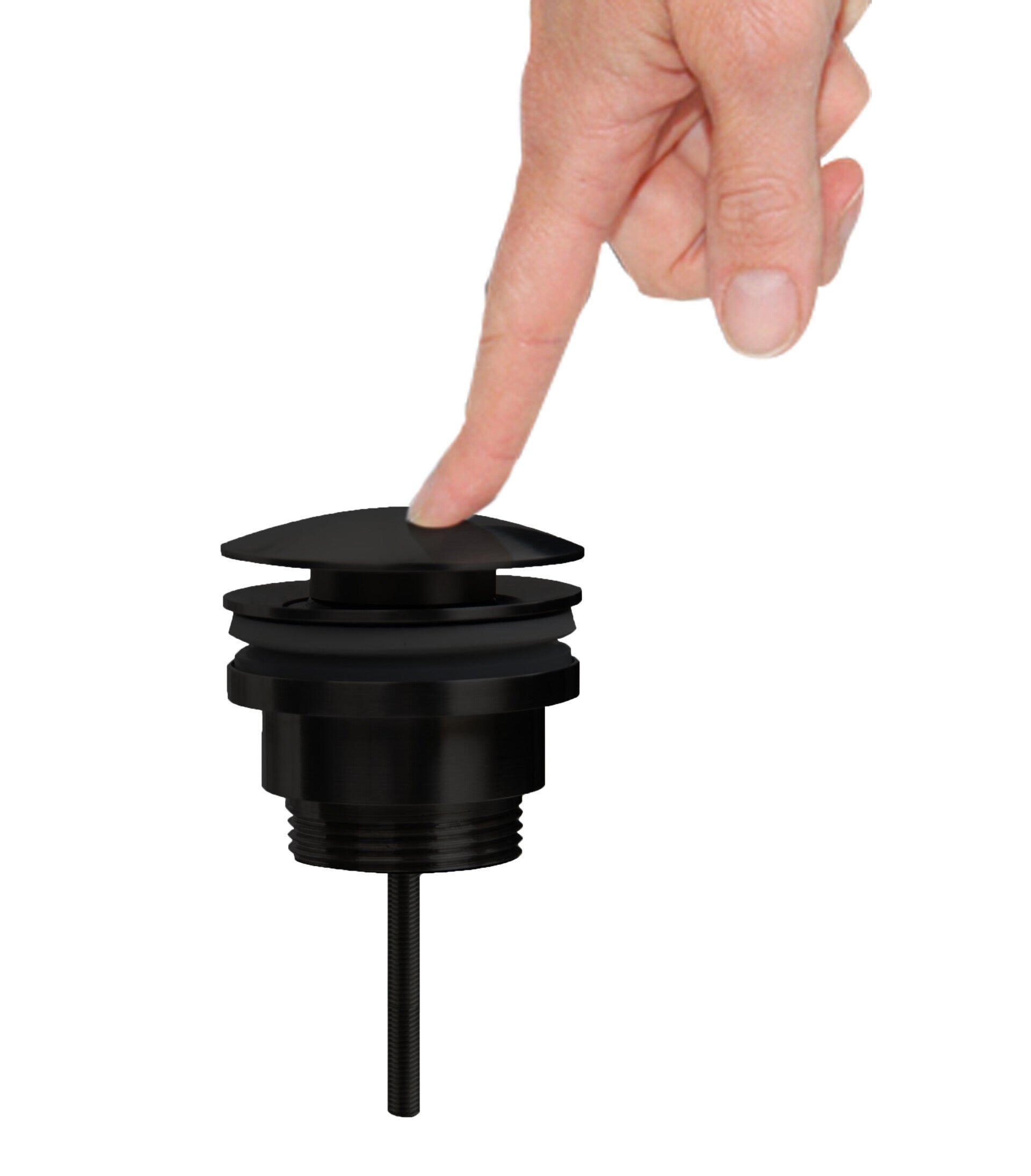 Best-Design "Nero" clic-waste z/overloop 5/4" Mat-zwart