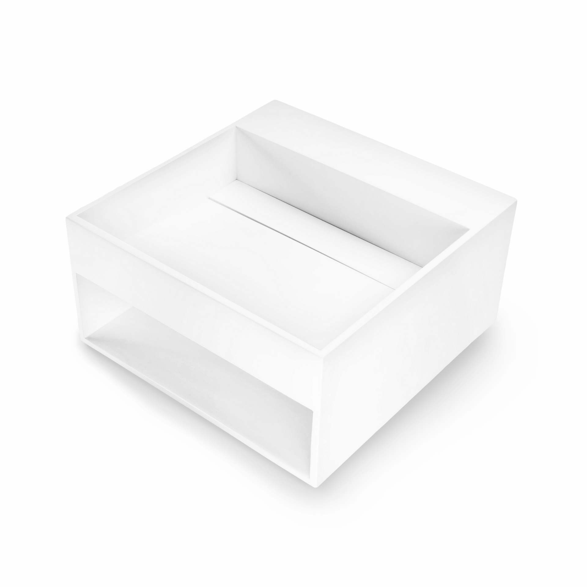 Best-Design "HQ-500" wastafel "Just-Solid" 50x50x25cm Mat-wit