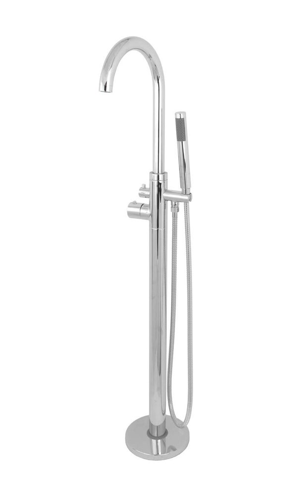 Best-Design Chrome "Importa" vrijstaande thermostatische badkraan H=120 cm