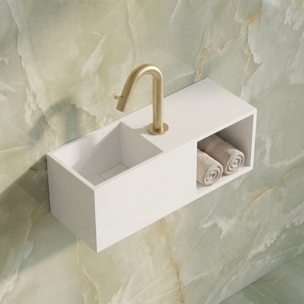 Best-Design "Ole" fontein "Just-Solid" 54x20x20cm Mat-wit