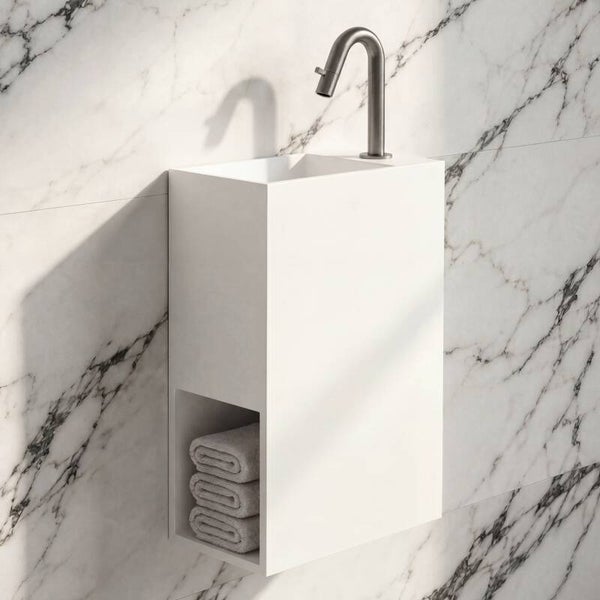 Best-Design "Venus" fontein "Just-Solid" 40x20x60cm Mat-wit