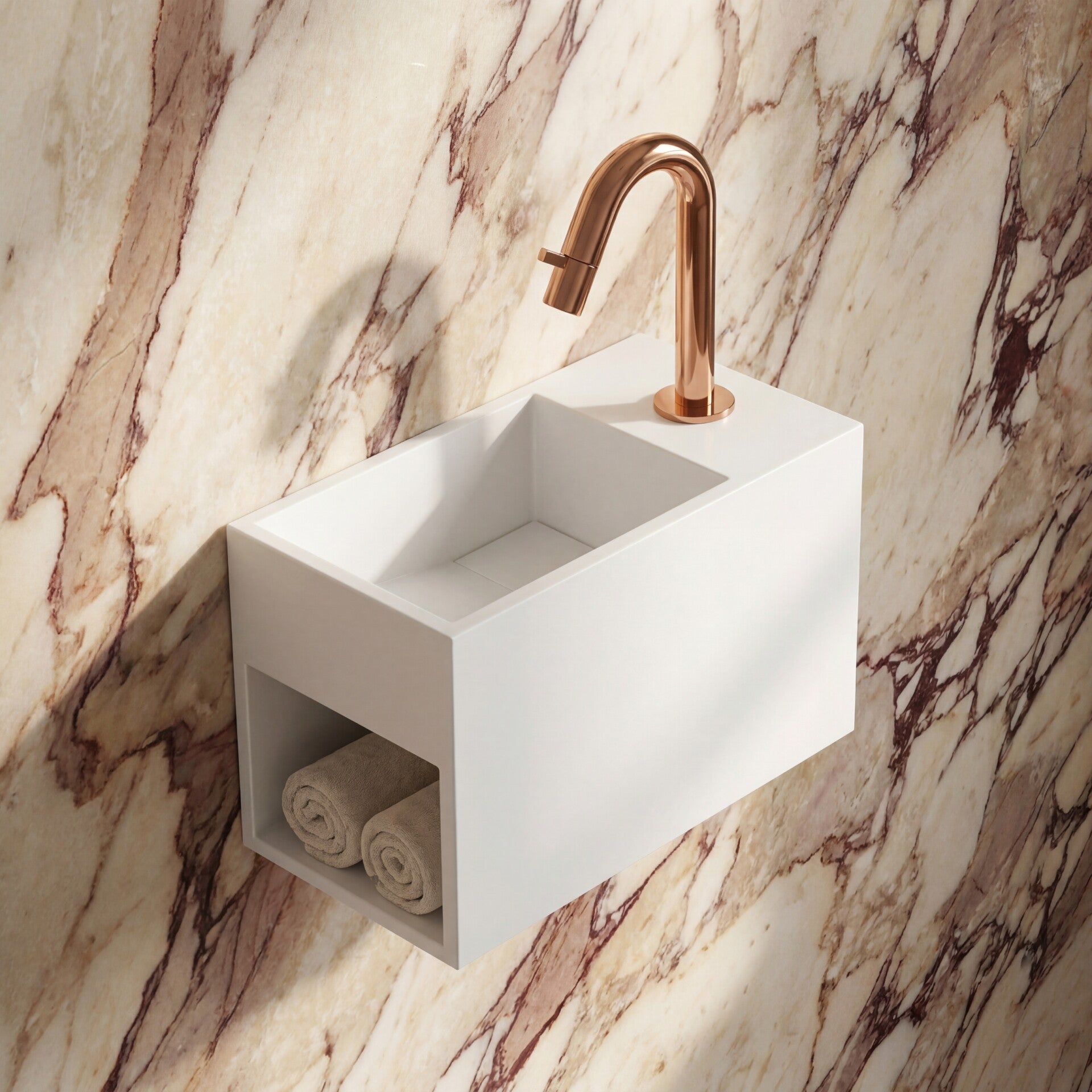 Best-Design "Epo" fontein "Just-Solid" 33x18x20,5cm Mat-wit