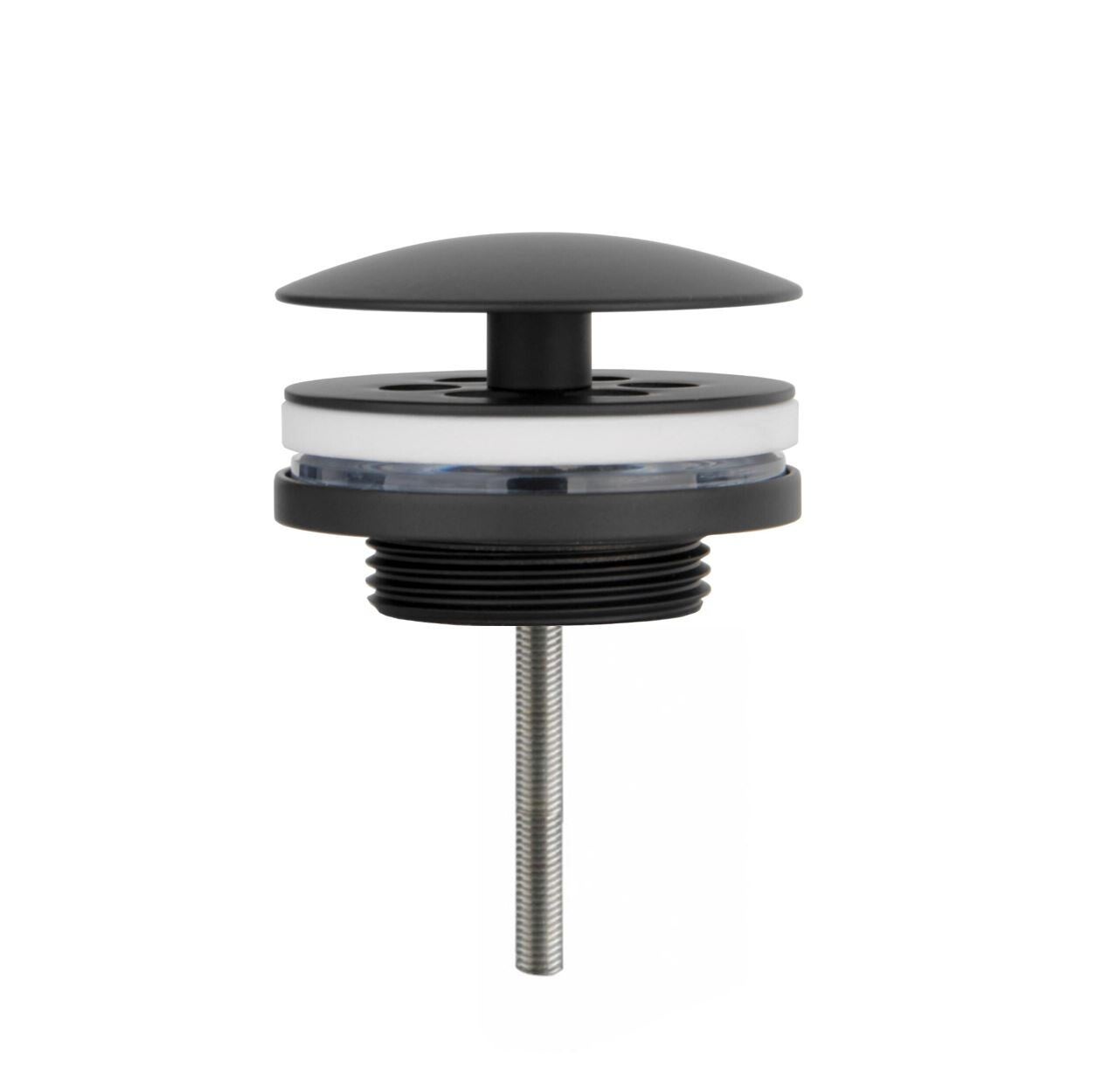 Best-Design "Low" fontein afvoer plug "Nero" 5/4" Mat-zwart