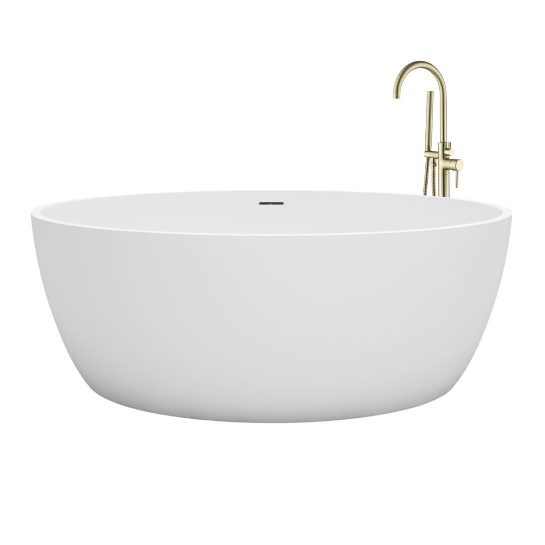 Best-Design "Cirkel" vrijstaand bad "Just-Solid" diam:153 cm (Zonder kraan) Mat-wit