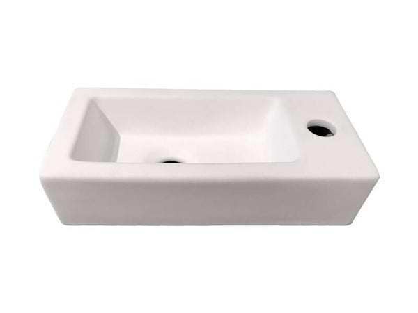 Best-Design "Farnetta" fontein Rechts 37x18x9cm Mat-wit