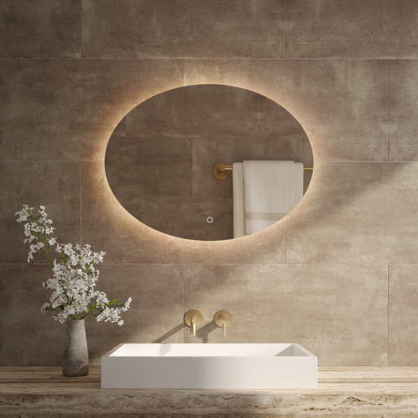 Best-Design "Divo-80" ovale spiegel incl.led verlichting B=80 x H=60cm