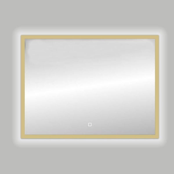 Best-Design Nancy "Isola" Mat-goud LED spiegel B=100 x H=80cm