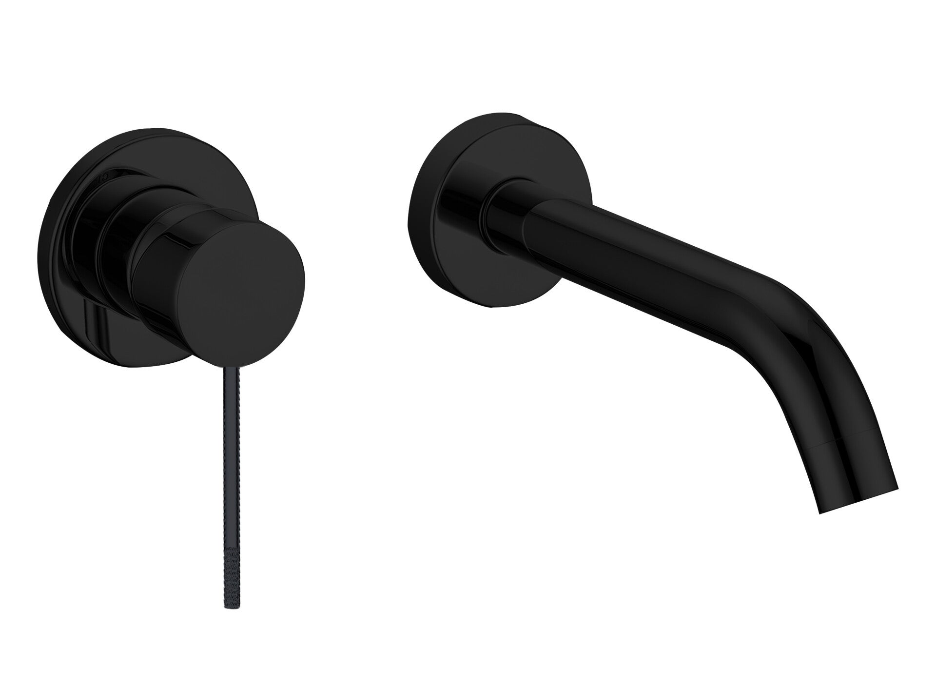 Best-Design "Nero-Decorata" inbouw-wandmengkraan uitl=20cm Mat-zwart