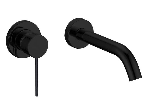 Best-Design "Nero-Decorata" inbouw-wandmengkraan uitl=20cm Mat-zwart