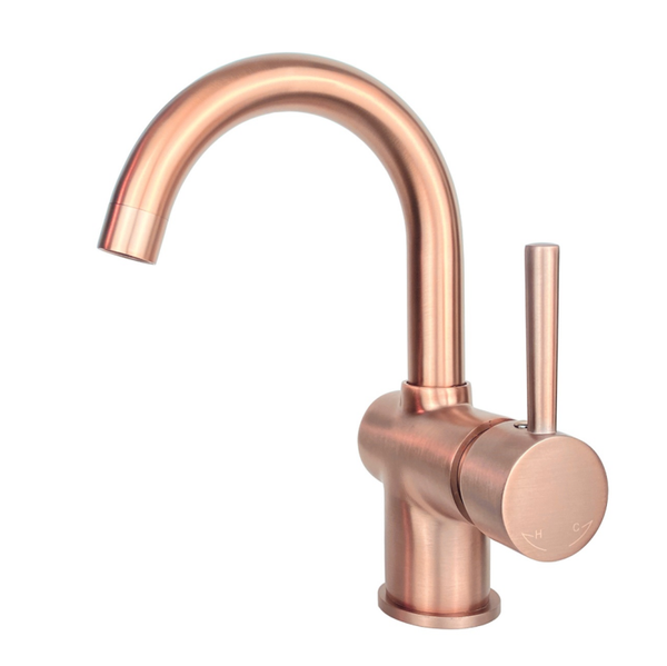 Best-Design "Lyon-Bondorf" wastafelmengkraan met drb.uitloop Rosé-mat-goud