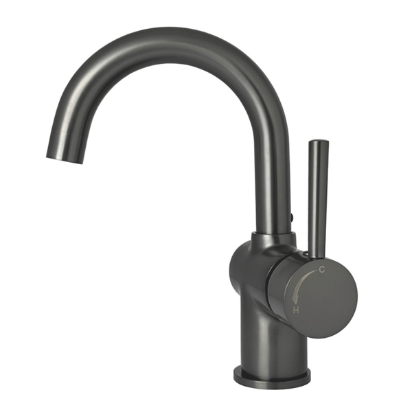 Best-Design "Moya-Sursee" wastafelmengkraan met drb.uitloop Gunmetal