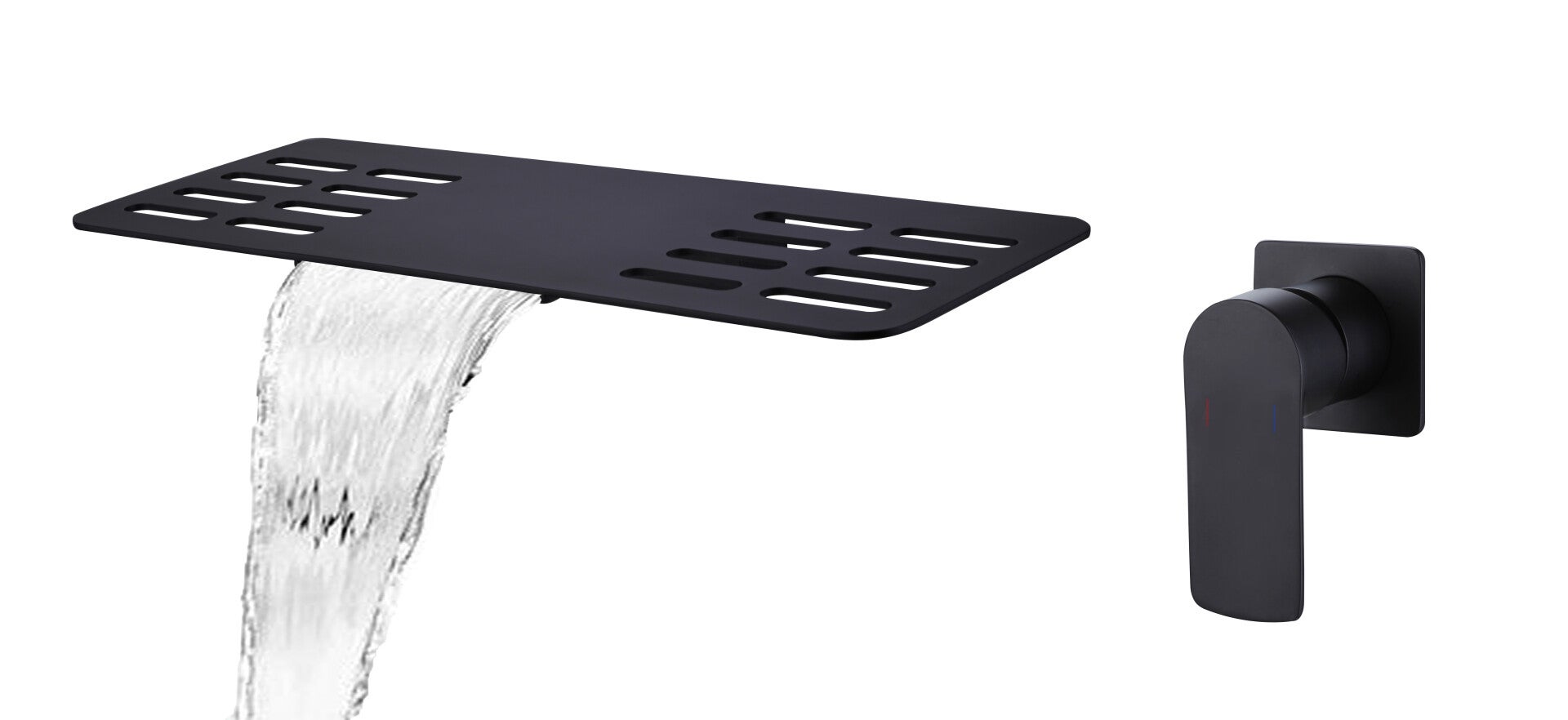 Best-Design A-Line "Emotie" Waterval-Planchet-inbouw-wandmengkraan Mat-zwart
