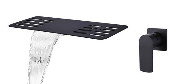 Best-Design A-Line "Emotie" Waterval-Planchet-inbouw-wandmengkraan Mat-zwart
