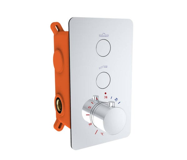 Best-Design "Clic-Elsdorf" inbouwthermostaat & inb.box 2-weg 1/2"