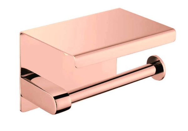 Best-Design "Lyon-Phone" toiletrolhouder Rosé-mat-goud