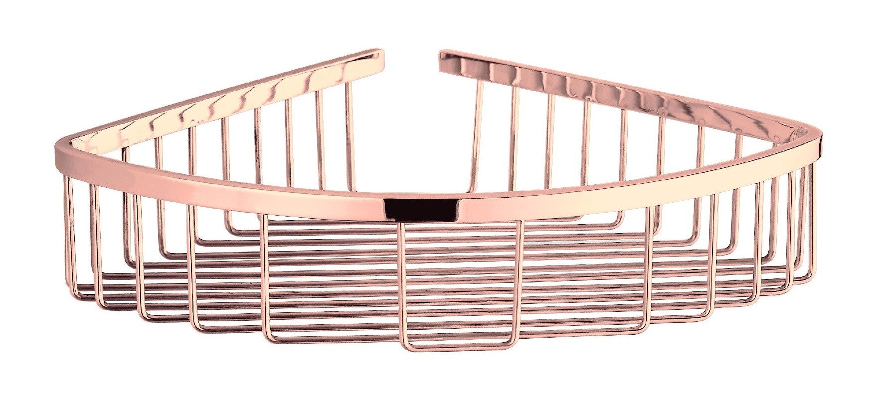 Best-Design "Lyon" douche draad-hoek-opbergrek "Stramo" Rosé-mat-goud