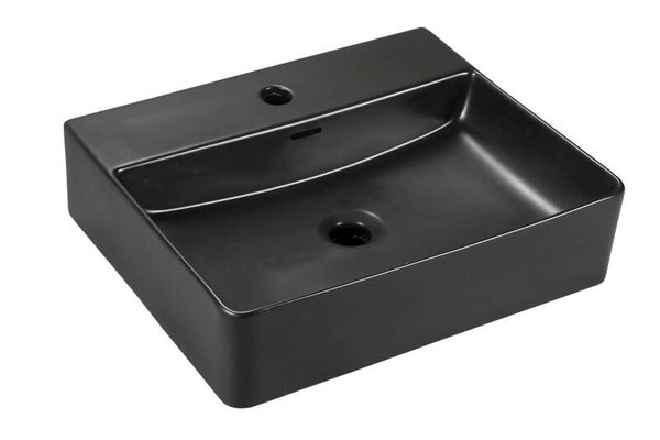 Best-Design "Flaago" wastafel 50,5x42,5x12,5cm Mat-zwart