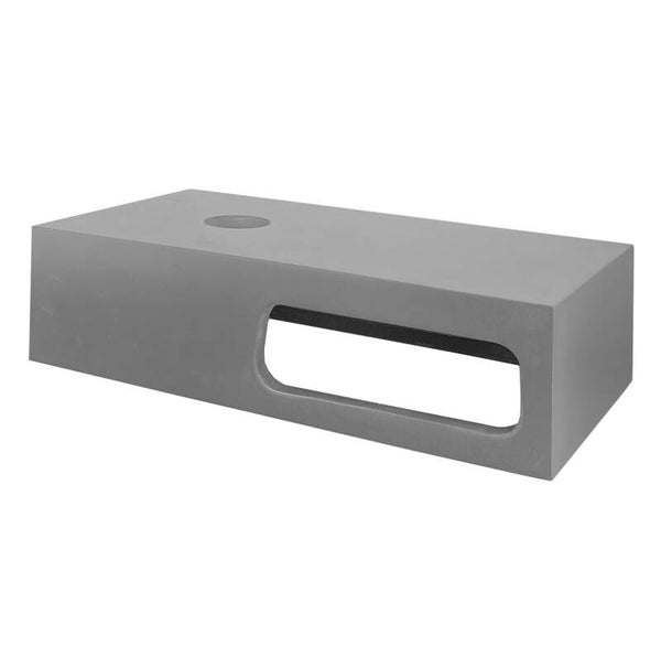 Best-Design Fontein-Planchet "Malo" Just-Solid 40x21x10cm (Lava) Grijs