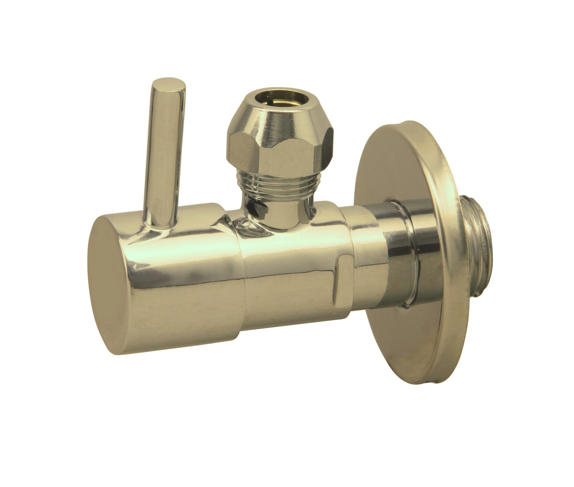 Best-Design "Nancy-Solara" hoekstopkraan 1/2" x 3/8" (10 mm knel) Mat-goud