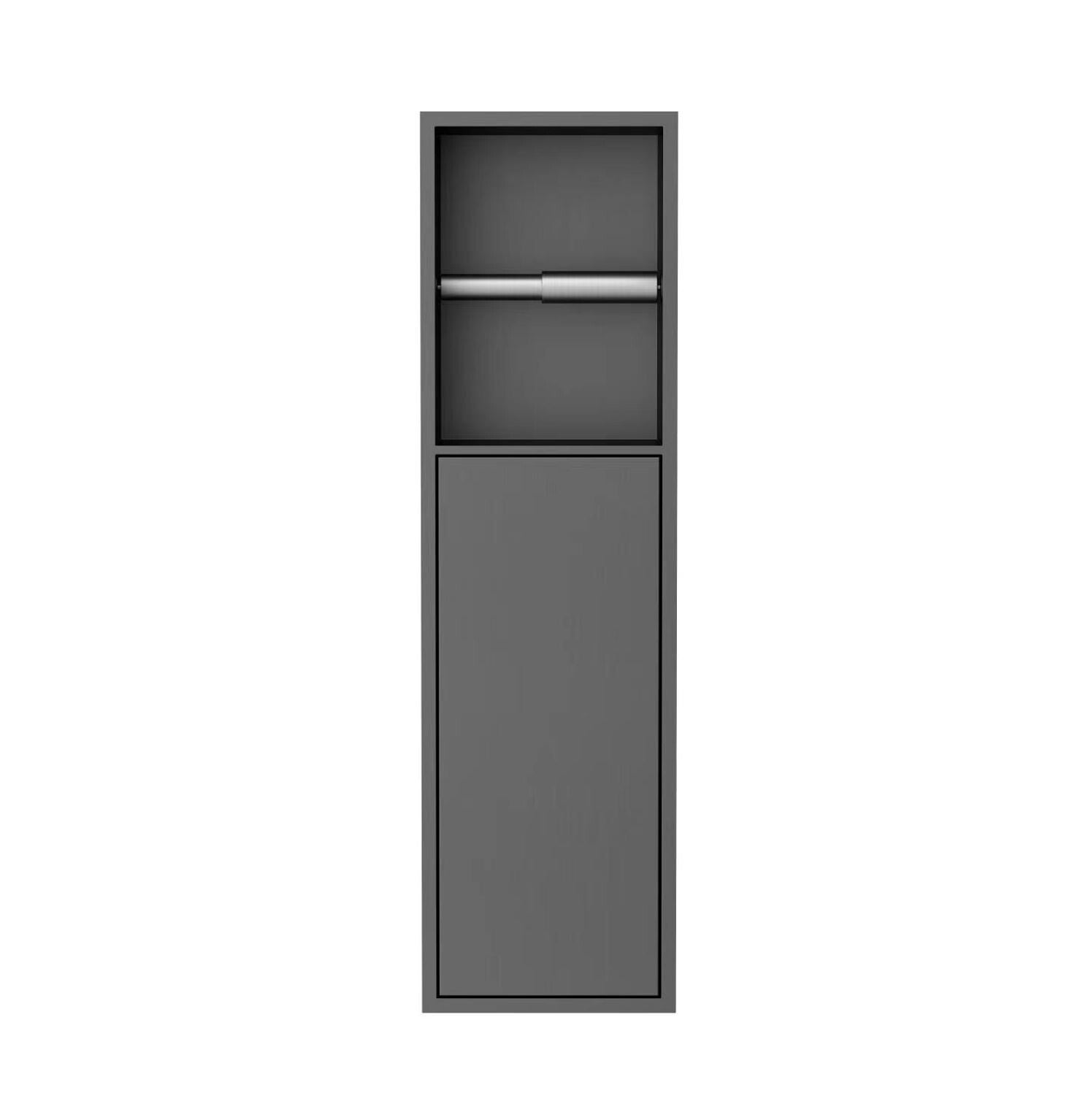 Best-Design "Moya-Zione" inbouw-closetrolhouder incl. deur 60x17x12 cm Gunmetal