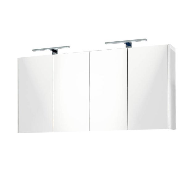 Best-Design "Happy" MDF spiegelkast + 2 x verlichting 120x60cm