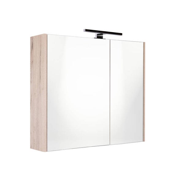 Best-Design "Happy-Halifax" MDF spiegelkast + verlichting 60x60cm