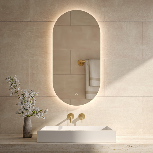 Best-Design "Seldy" ovale spiegel incl. led verlichting B=50 x H=100 cm