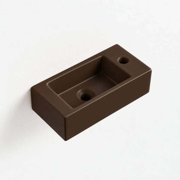Best-Design "Farnetta" fontein Rechts 37 x 18 x 9 cm Mat-donkerbruin