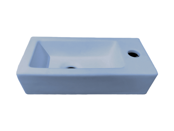 Best-Design "Farnetta" fontein Rechts 37 x 18 x 9 cm Mat-lichtblauw