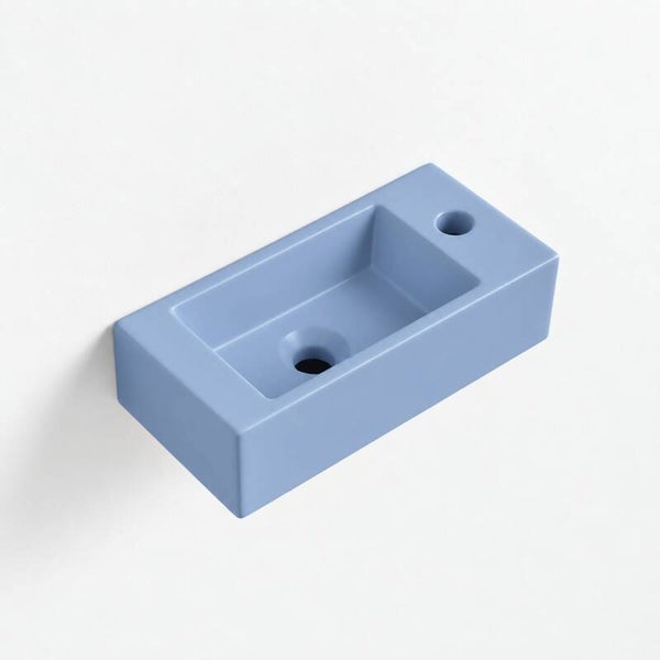 Best-Design "Farnetta" fontein Rechts 37 x 18 x 9 cm Mat-lichtblauw