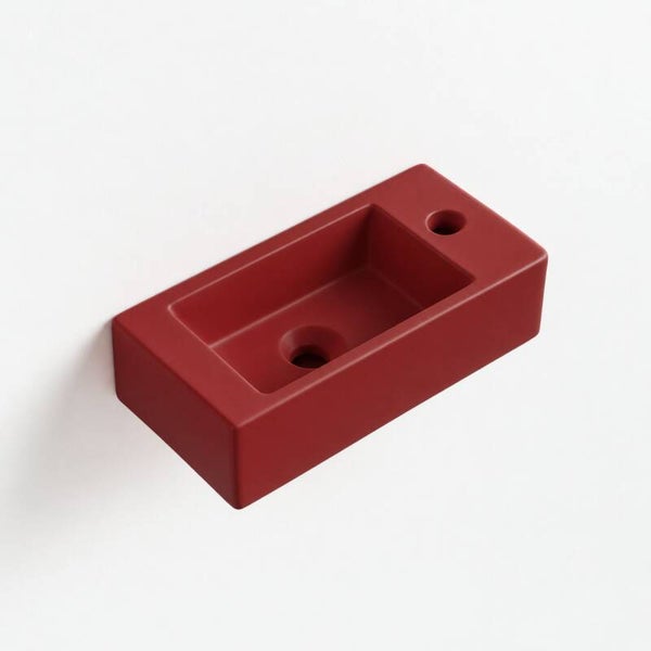 Best-Design "Farnetta" fontein Rechts 37 x 18 x 9 cm Mat-donkerrood