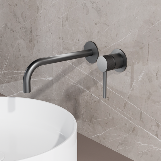 Best-Design "High-End Moya" RVS-304 inbouw-wandmengkraan inclusief inbouwbox Gunmetal