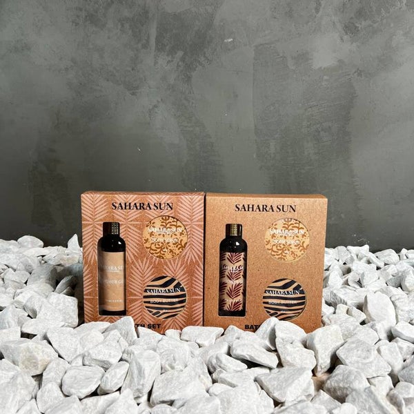 Saharasun Doos à 8 stuks 3-delige badset (2 assorti)
