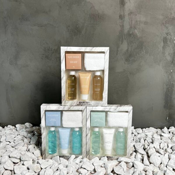 Spa oasis Doos à 12 stuks 5-delige badset (3 assorti)