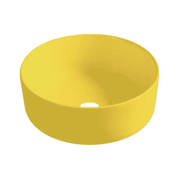 Best-Design "Luzz" opbouw-waskom Ø=40cm x H=12cm Mat-geel
