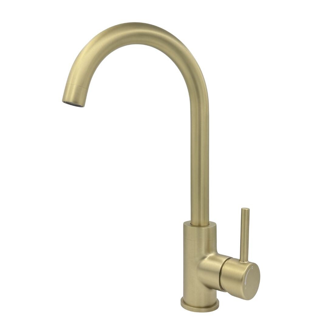 Best-Design "Nancy-Son" keukenmengkraan H=34 cm Mat-goud