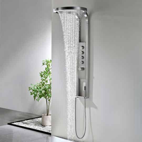 Best-Design "Ore-Future" Thermostatisch douchepaneel 1440x220/520mm RVS