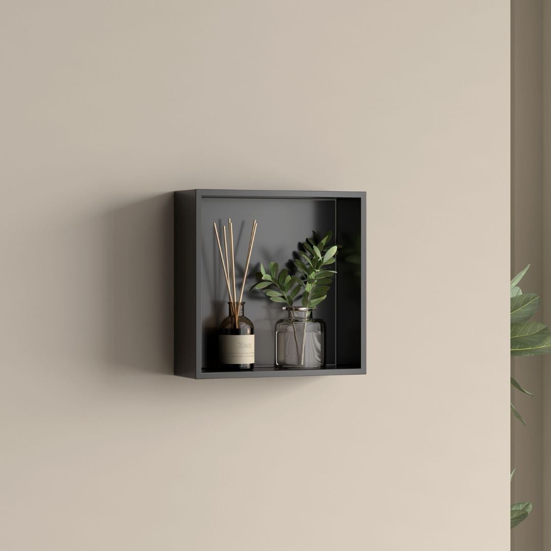 Best-Design "Nero-Logy" opbouwnis 30x30x8cm Mat-zwart