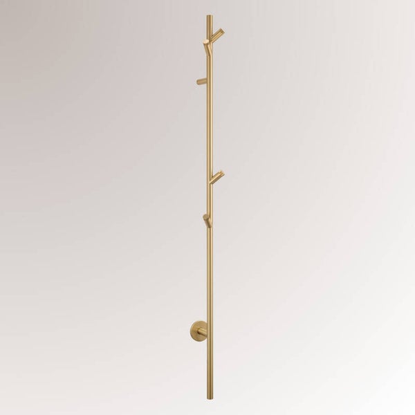 Best-Design High-End Nancy "Bavel" elektrische staaf handdoek radiator 1500 mm 38W Mat-goud