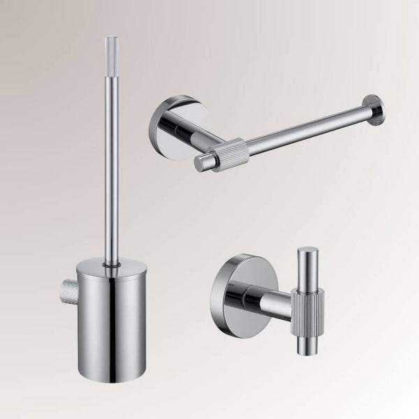 Best-Design One-pack "High-End Chrome" toilet accessoires set Chroom
