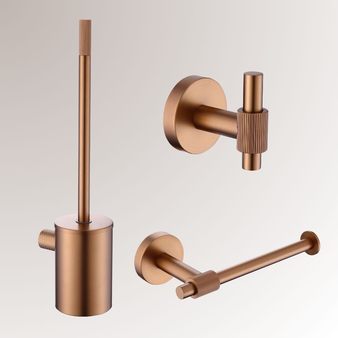 Best-Design One-pack "High-End Liora" toilet accessoires set Desert Brown