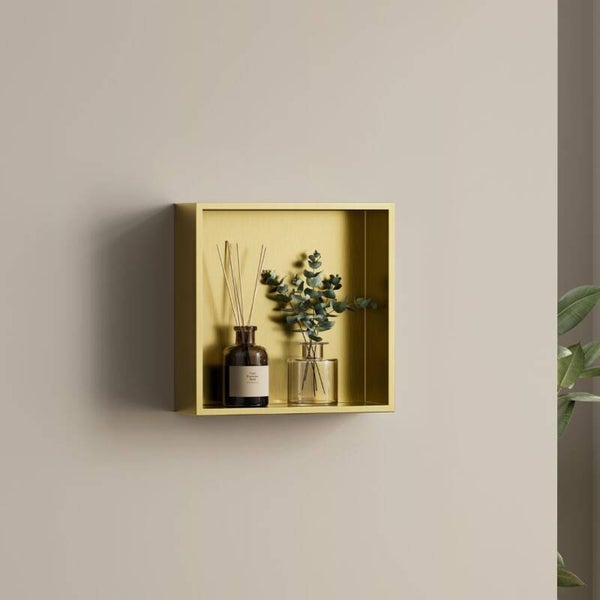 Best-Design "Nancy-Logy" opbouwnis 30x30x8cm Mat-goud