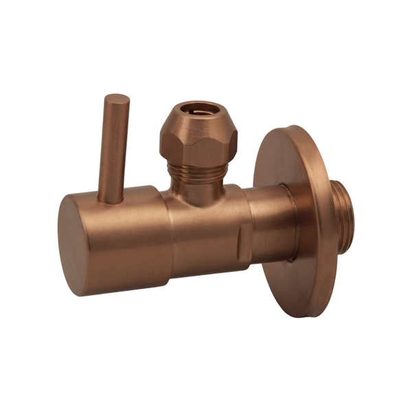 Best-Design "Liora-Solara" hoekstopkraan 1/2" x 3/8" (10 mm knel) Desert Brown