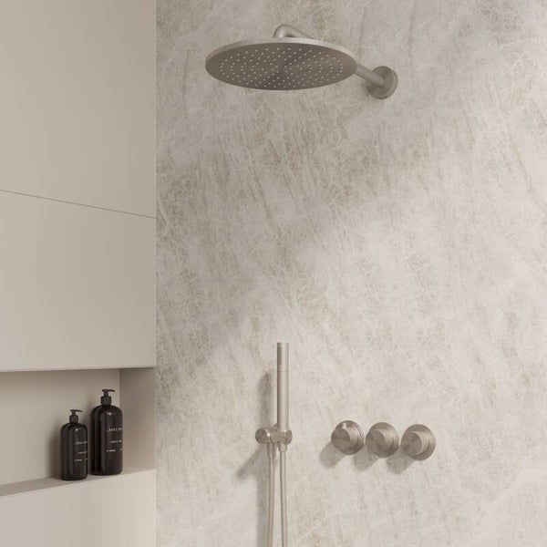 Best-Design "One-Pack" inbouw-regendoucheset "High-End Ore M-250" RVS