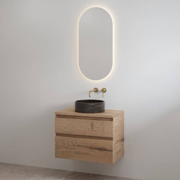 Best-Design badkamermeubelset "Lavita-70" Halifax onderkast + Halifax meubelblad 70 cm