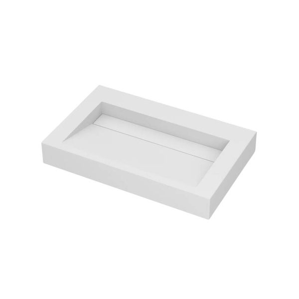 Best-Design "Serafina" wastafel "Just-Solid" 70 x 44 x 10 cm Mat-wit
