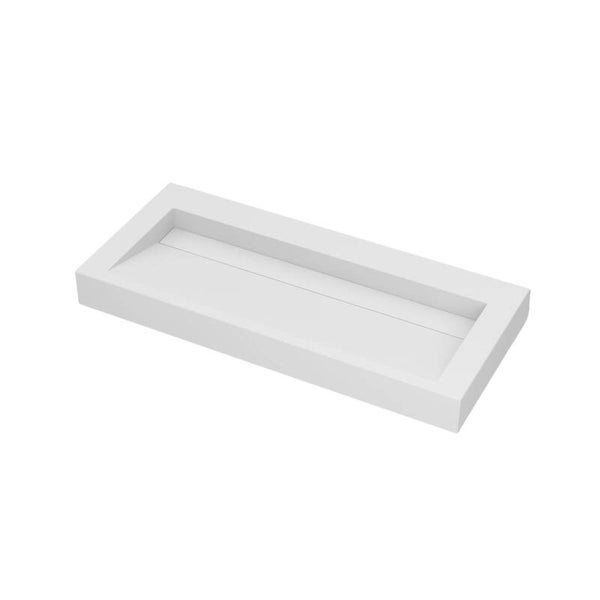 Best-Design "Serafina" wastafel "Just-Solid" 100 x 44 x 10 cm Glans-wit