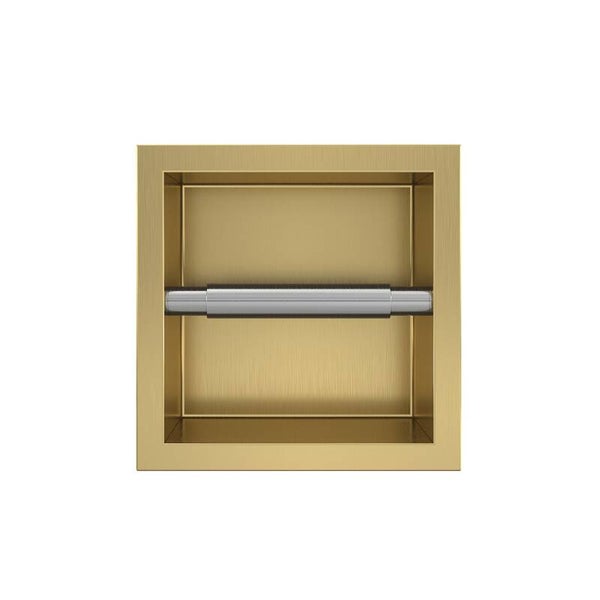Best-Design "Nancy" Zupla Inbouw toiletrolhouder Mat-goud