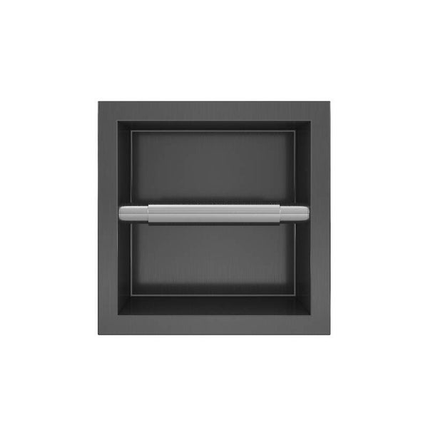 Best-Design "Moya" Zupla Inbouw toiletrolhouder Gunmetal